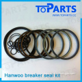 HANWOO RHB303 nok seals kit hydraulic rock breaker hammer seal kit repair kit